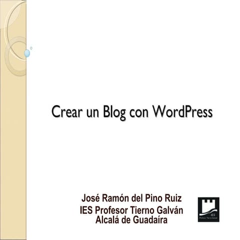 Crear Un Blog Con Word Press