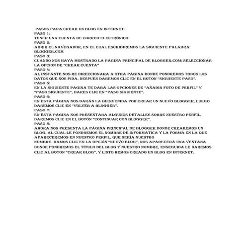 Crear un blog en internet