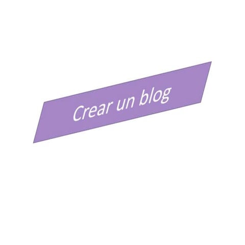 Crear un blog