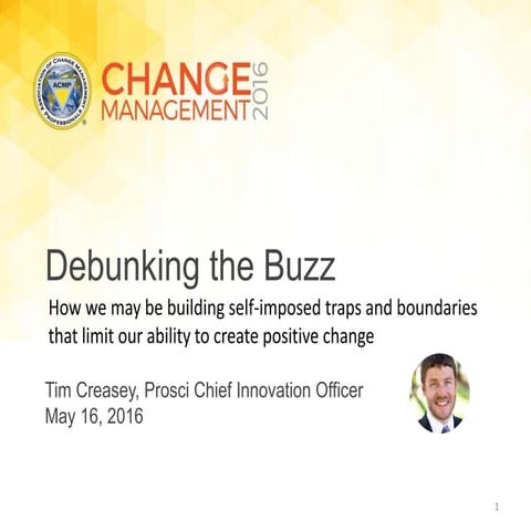Tim Creasey ACMP - Debunking the Buzz