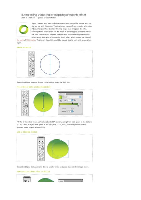 Disegnare un anello con Illustrator