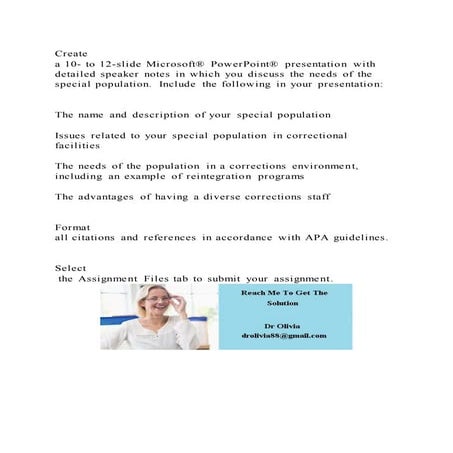 Create a 10- to 12-slide Microsoft® PowerPoint® presentation with | DOCX