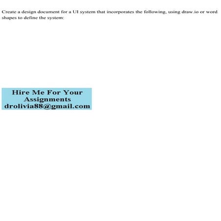 Create a design document for a UI system that incorporates the follo.pdf
