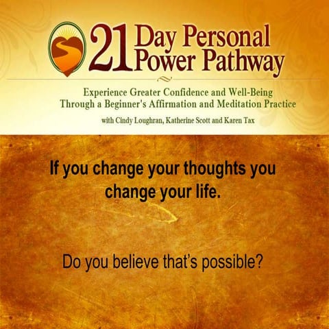 Create a life changing habit