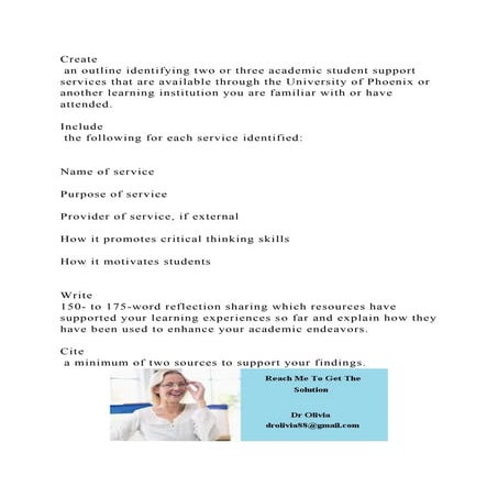Create an outline identifying two or three academic student suppor.docx