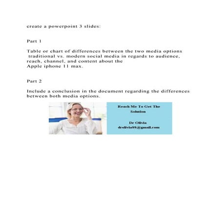 create a powerpoint 3 slidesPart 1Table or chart of diffe.docx