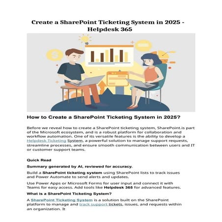 Create a SharePoint Ticketing System in 2025 - Helpdesk 365