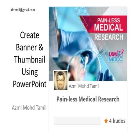 Create banner & thumbnail using PowerPoint | PPT