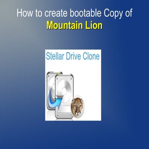 Create bootable copy of mountain lion 