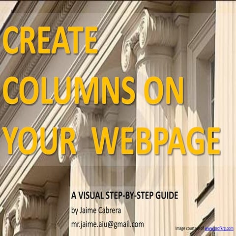 Create Columns on Your Webpage