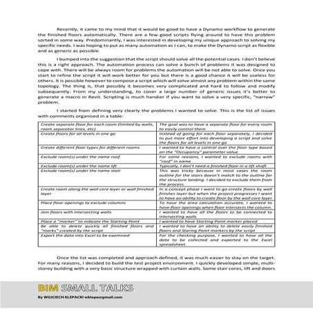 Create finished floors by room outlines