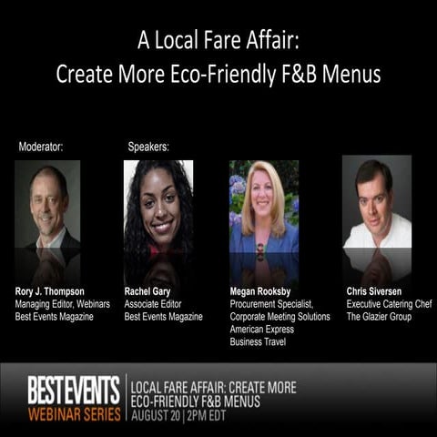 Create More Eco Friendly F&B Menus Final Ppt