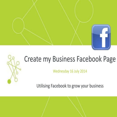 Create my business Facebook page presentation