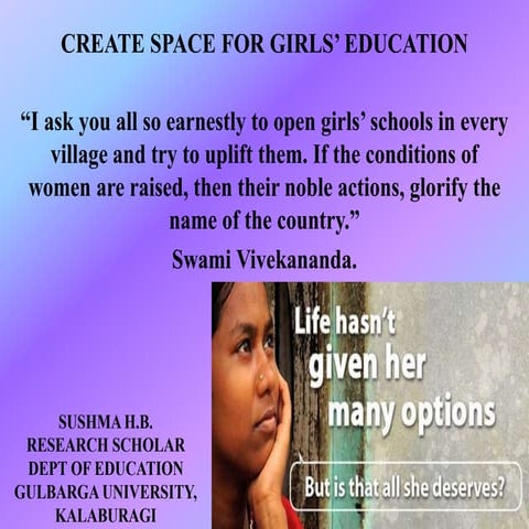 Create space for girls' education (2)