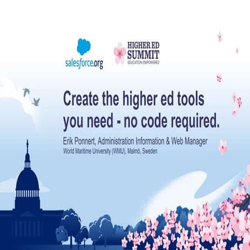 Create the higher ed tools you need - no code required