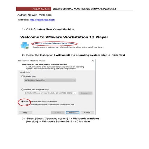 Create virtual machine_v_mware_workstation_player_12