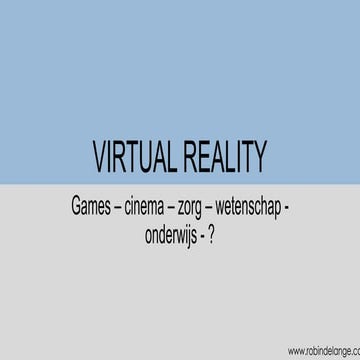 Virtual Reality lezing Bibliotheek Veenendaal