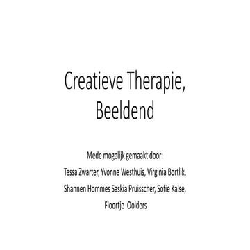 Creatieve therapie,