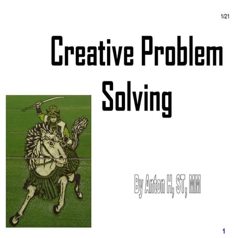 Creatif problem solving | PPT