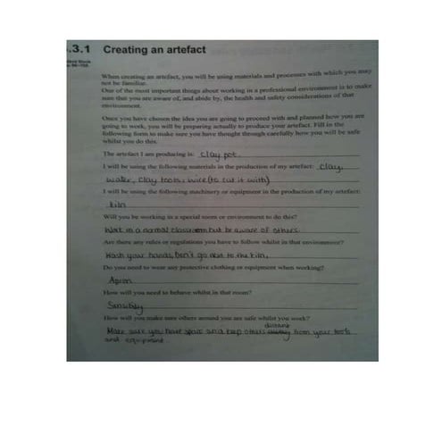 Creatina an artefact