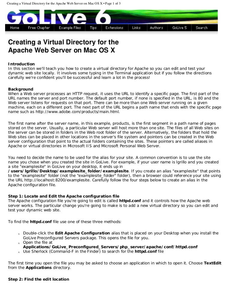 Apache Server For Mac Apache Server For Mac