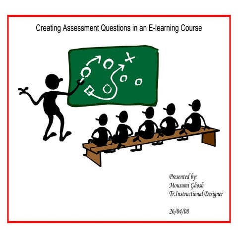 Creating Assessment Questions In Elearning