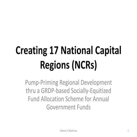 Creating 17 national capital regions | PDF