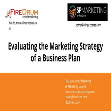 Evaluating the Marketing Strategy of a Business Marketing PLan
