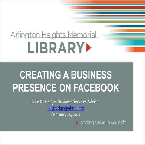 Creating a Business Presence on Facebook