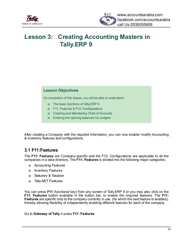 Chart Of Accounts In Tally Software