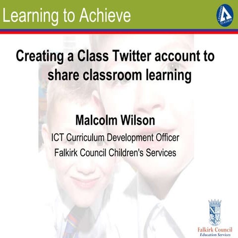 Creating a class twitter account to share classroom learning