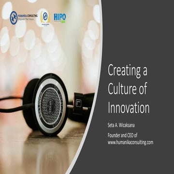 Creating A Culture of Innovative