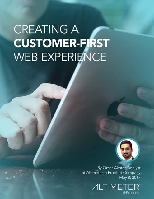 [RESEARCH REPORT PREVIEW] Creating a Customer-First Web Experience