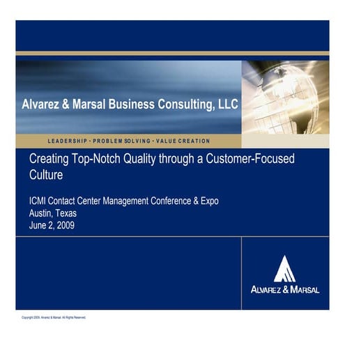 Creating A Customer Focused Culture