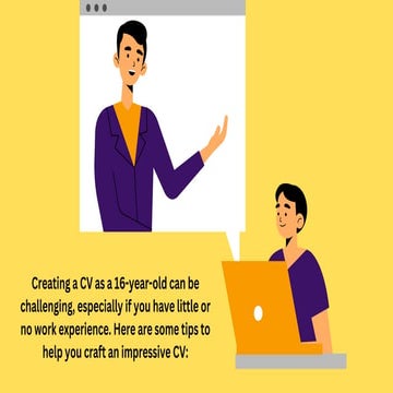 CV Example for 16-Year-Olds: Get Noticed by Employers! | PDF