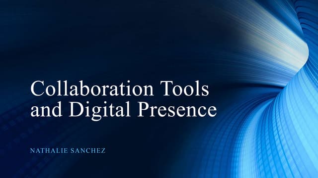 Creating a digital presence