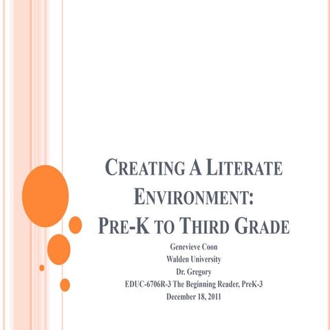 Creating A Literate Environment 