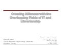 Creating Alliances with the Overlapping Fields of IT and Librarianship 