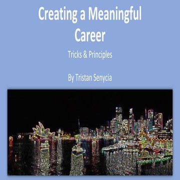 Creating a Meaningful Career (particularly in Ukraine)