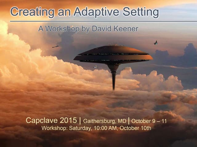 Creating an Adaptive Setting