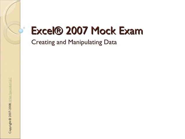 Creating And Manipulating Data Examples