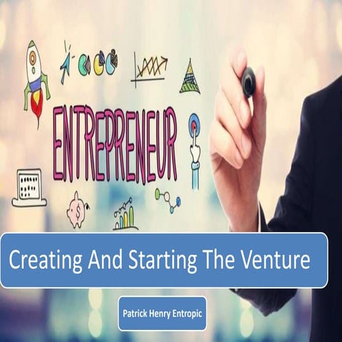 Patrick Henry Entropic | Creating And Starting The Venture