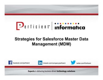 Creating an Effective MDM Strategy for Salesforce