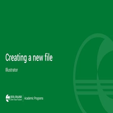 Creating an Illustrator document for VCP118-2