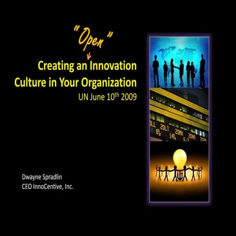 Creating An Innovation Culture In Your Organization   Dwayne Spradlin