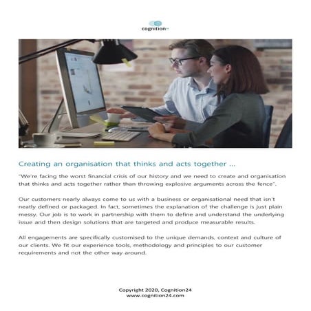 Creating an organisation that thinks and acts together