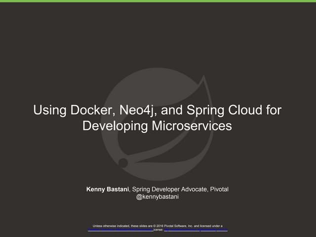 Using Docker, Neo4j, and Spring Cloud for Developing Microservices
