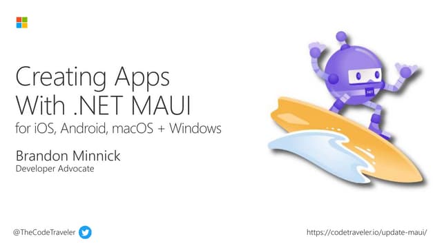Creating Apps with .NET MAUI