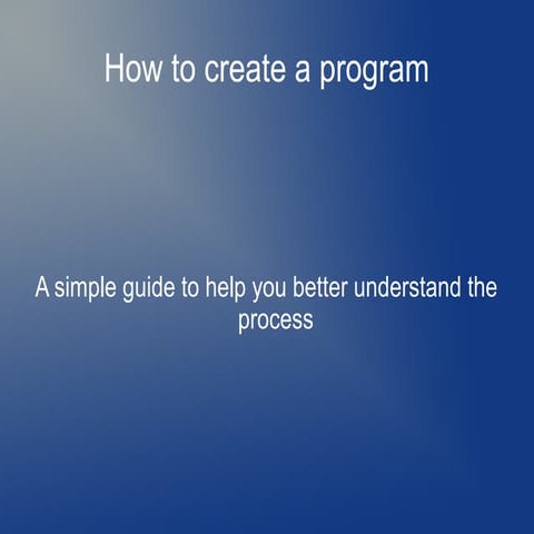Creating a program from flowchart | PPT