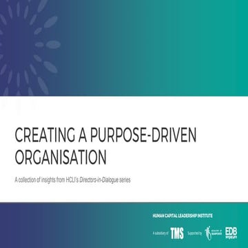Creating a Purpose-Driven Organisation 